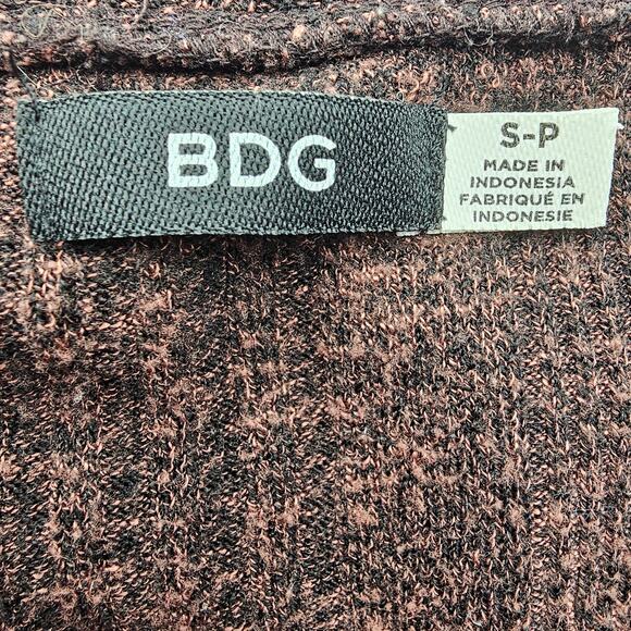 Urban Outfitters BDG Womans size S Petite Ribbed Knit Mini Sweater Dress Brown - Picture 6 of 8